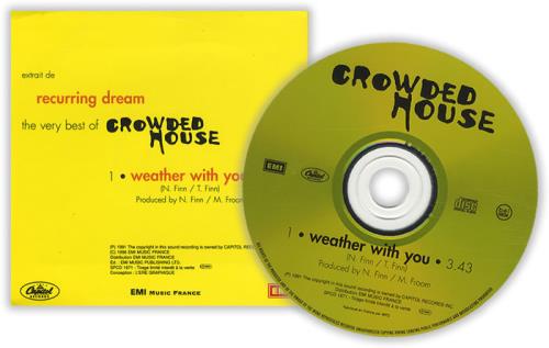 Crowded House Weather With You French Promo CD single (CD5 / 5